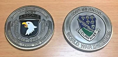 Us Army 101st Airborne 506th Infantry Ww Ii/vietnam Currahee Challenge Coin • $14.99