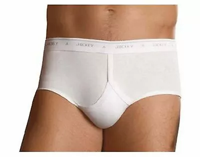 3 Pairs X Jockey White Y-Front Mens Underwear Briefs • $47.96