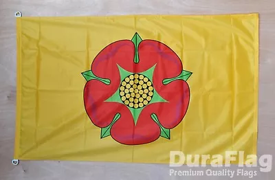 LANCASHIRE DURAFLAG With D-RINGS 150cm X 90cm 5X3 HIGH QUALITY FLAG • £25.24