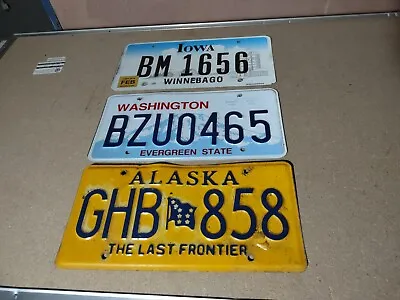 Vintage License Plates Lot Of 3 • $19.99