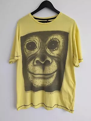 MAMBO Rare Reg Mombassa  Monkey Face   Yellow Tee T-shirt Size XL Extra Large • $38.46