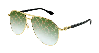 $520.60 • Buy Gucci Sunglasses GG1220S  004 Gold Green Man