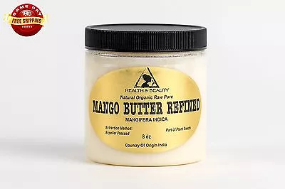 Mango Butter Ultra Refined Organic Natural Raw Fresh 100% Pure 8 Oz • $9.49