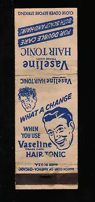 Vaseline Hair Tonic Styling Gel Vintage Matchbook • $9.75