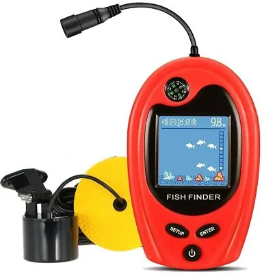 Portable Fish Finder Fish Detector Device Handheld Depth Finder Boat Kayak Canoe • $80.63