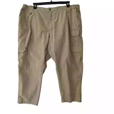 5.11 Tactical Ripstop Beige Khaki Cargo Pants 74273L Size 48x27 Hiking Outdoors • $19.99