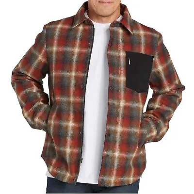 Pendelton Men's Two Layer Wool Blend Heavyweight Shirt Jacket | D31 • $83.95