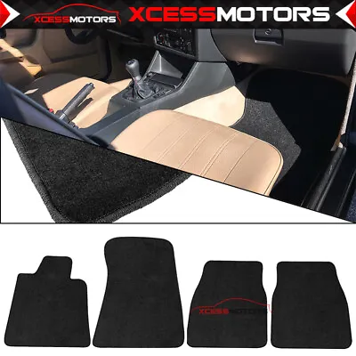 84-91 E30 3 Series Coupe Floor Mats Carpet Front & Rear Black Nylon FOR: (BMW) • $47.99