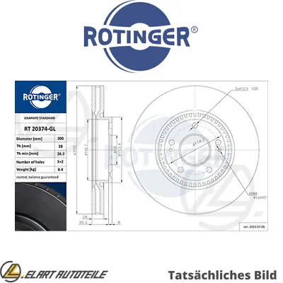 BRAKE DISC FOR HYUNDAI Ix35/SUV/Van TUCSON/IX35/II/Box/SUV I40/CW/Combo • £87.86