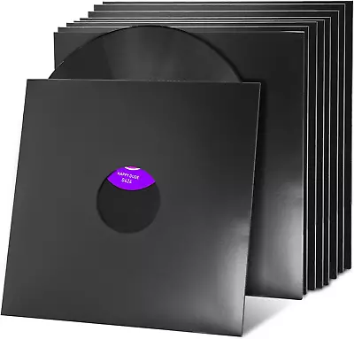 10PCS 12In Vinyl Record Sleeves 350Gsm Heavyweight Cardboard Record Jacket With • $37.99