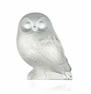 New Lalique Crystal Shivers Owl Figurine #1402100 Brand Nib Clear Save$$ F/sh • $675.11