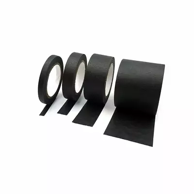 Black Painters Tape Masking Tape 2 1 3/4 1/4 Inch Wide Multi Size 4 Assorted Ma • $8.52