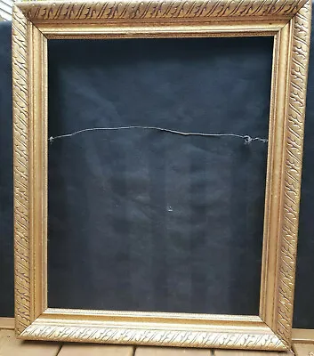 Vintage Solid Wood Hand Carved  Frame Gently Used Viewing Size 20X16 Inches  • $65