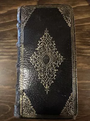 1653 Authentic Original Miniature King James BIBLE Black Calfskin Beautiful! • £632.50