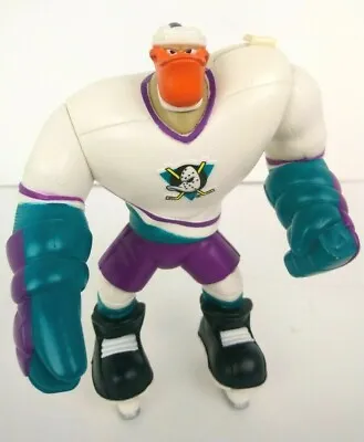 Vintage 1996 Anaheim Mighty Ducks Body Check Grin Action Figure Hockey Play Toy • $21.49