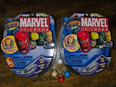 2010 Marvel Universe Mighty Beanz Two New Sealed Packs Lot With 4 New Beanz • $28