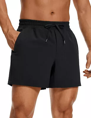 CRZ YOGA Feathery-Fit Men's Workout Shorts 5 Inches Linerless Sports Gym Shorts • $27.72