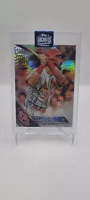 2020 Topps Archives Signature Series 1/1 Matt Carpenter St Louis Cardinals  • $130