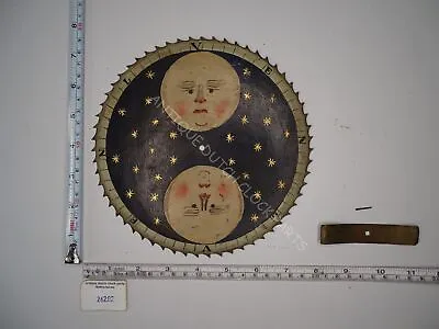 Original Big Antique Moon Dial Or Disc For The Antique Dutch Friesian Tail Clock • $63