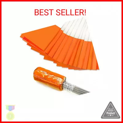 Zozen 100Pack Marking Flags Orange Marker Flags - 15x4x5 Inch Lawn Flags Land • $14.99