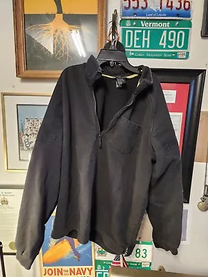 5.11 Tactical Pullover Jacket Mens XL Black Long Sleeve Fleece 1/4 Zip • $15.50
