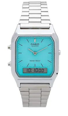 Casio Men's Aq230-2a2 Anadigital Blue Dial Watch • $42