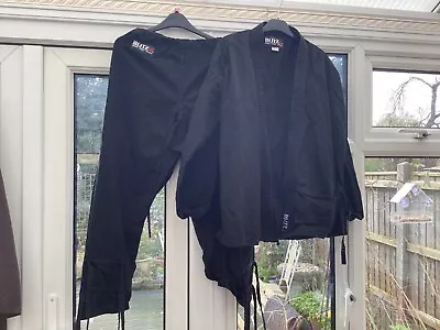 Blitz Mind Body & Spirit Sports Black Karate Suit Size 4/170cm • £10