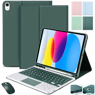 Bluetooth Touchpad Keyboard Case Mouse For IPad 6/7/8/9/10th Gen Air 4 5 Pro 11 • £8.99