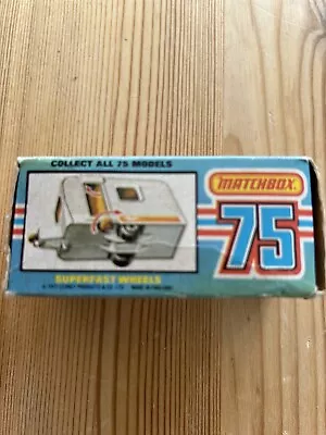 MATCHBOX SUPERFAST Lesney No.31 Caravan White Orange Door Open 1977 VINTAGE Nice • £1.75