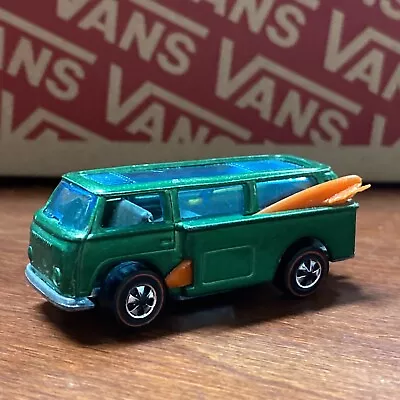 Vintage 1969 Hot Wheels Redline VW BEACH BOMB Emerald Green Grey Interior • $199