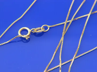 10k Gold Box Chain Solid 10k Gold Chain Yellow Gold Rose Gold White Gold • $62.99
