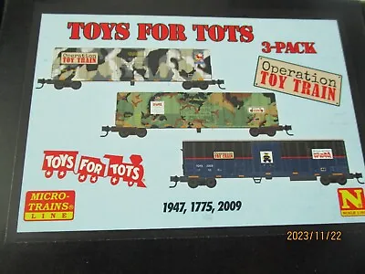 Micro-Trains # 99302233 Toys For Tots 3 Pack In Foam Insert N-Scale • $91.26