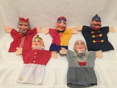 $40 • Buy AS-IS LOT OF FIVE Mr Rogers Neighborhood HAND PUPPETS King Friday Queen Jester