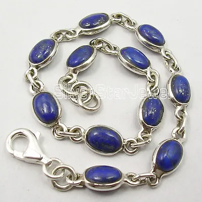 925 Sterling Silver UNISEX Bracelet ! Natural Gemstone Wholesale Price Jewelry • £15