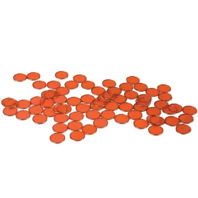 Orange Magnetic Bingo Chips 3/4  Size- Bag Of 100 • $7.95