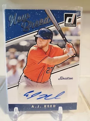 AJ REED 2017 Donruss New Breed Card Auto Autograph Rookie SP RC SP #NB-AR ASTROS • $8