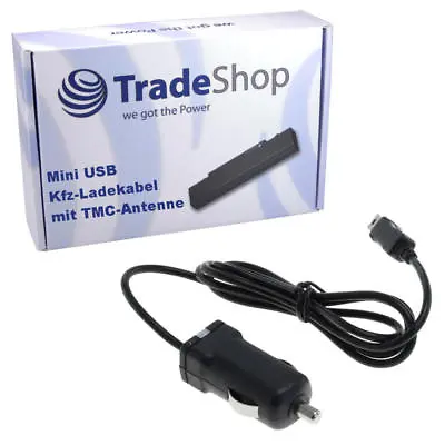 Car Charging Cable With TMC Antenna For Garmin Streetpilot C330 C340 Etrex Legend • £11.07