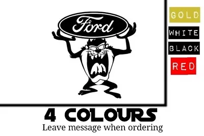 Ford Held By Taz Car Vinyl Sticker Cool Racing Motor Logo Silhouette 4inch • £3.69