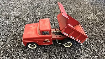 Vintage 1963-64 Tonka Red On Red  Hydraulic Dump Truck Pressed Steel  • $75