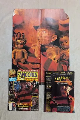 Fangoria Poster Magazine #4 (1989) Freddy's Nightmares Elvira Lot With 1 Poster • $34.99