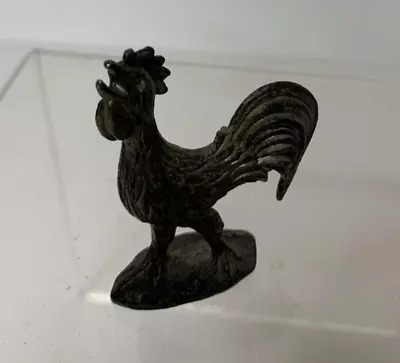 Chicken Rooster Pewter Figurine Collectible Vintage Hen Miniature Mini 1.5  • $9.95