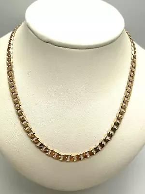 9ct Yellow Solid Gold Curb Chain – 4.5mm – 20  • £440