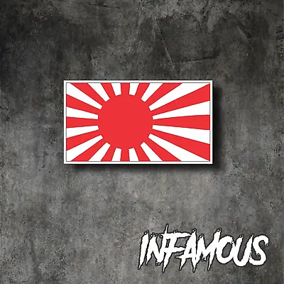 $4.70 • Buy Japan Old Flag Rising Sun Decal Sticker Jdm Sunrise 