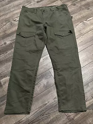 Sean John Mercer Cargo Pants Mens 38x30 Green Camo Slim Straight Stretch • $29.50