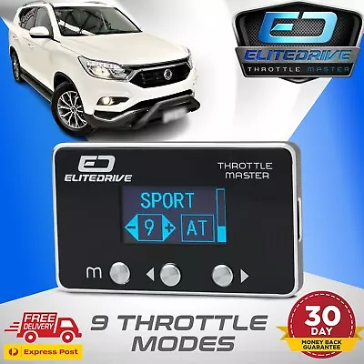 $219 • Buy EliteDrive Throttle Controller For SsangYong Rexton Y400 2017 - 2022 - 9 Modes