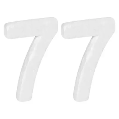 Foam Numbers 7 Numeral EPS White Polystyrene Number 100mm/4 Inch Pack Of 2 • $6.42