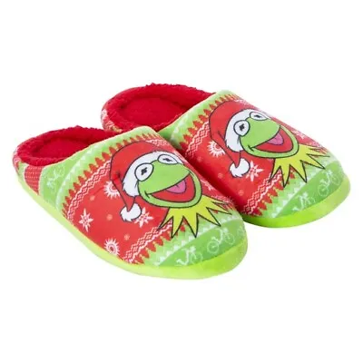 The Muppets® Kermit The Frog™ Holiday Slippers Size 7 • £21.16