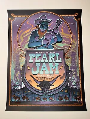 PEARL JAM 9/30/22 Oklahoma City - Munk One Official Concert Poster Print Show • $99.99