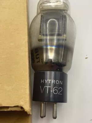 Hytron VT-62 US Army Signal Tube Salem Mass (Black Base) • $110