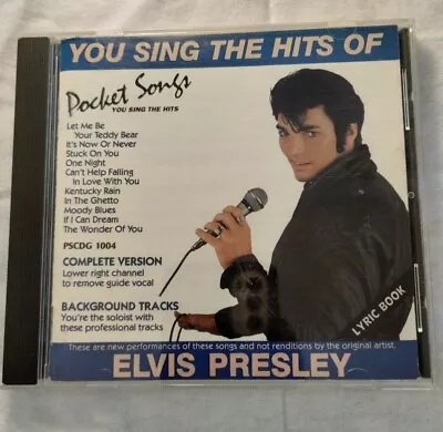 Elvis Presley Pocket Songs Rare Pro Backing Tracks Pscdg 1004 You Sing The Hits • $89